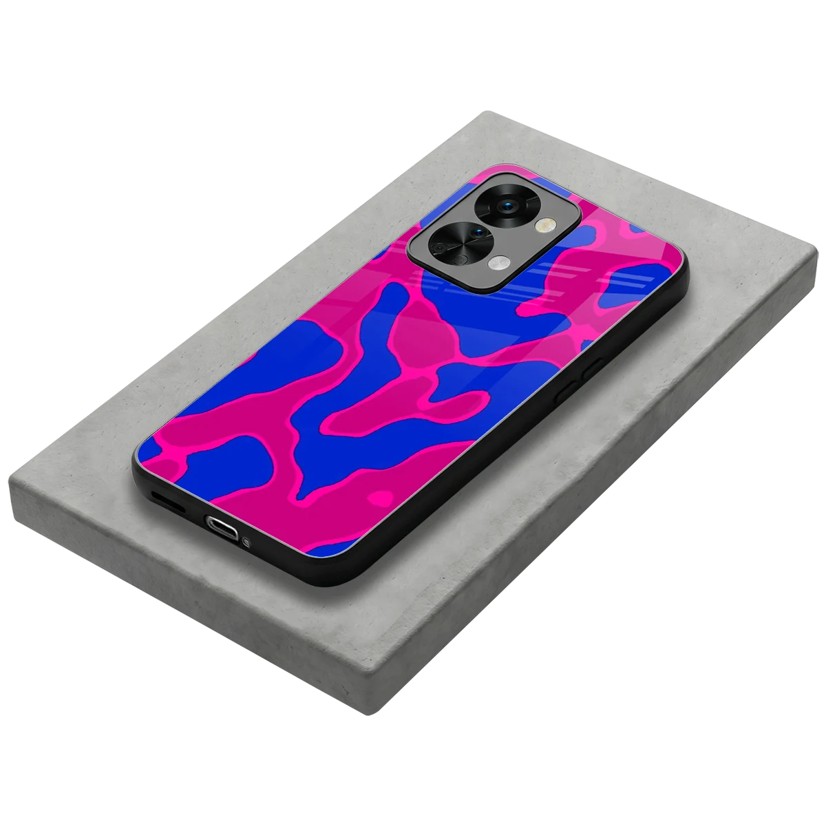Azure Melt stylish phone case for oneplus nord 2t | glossy glass and slim fit