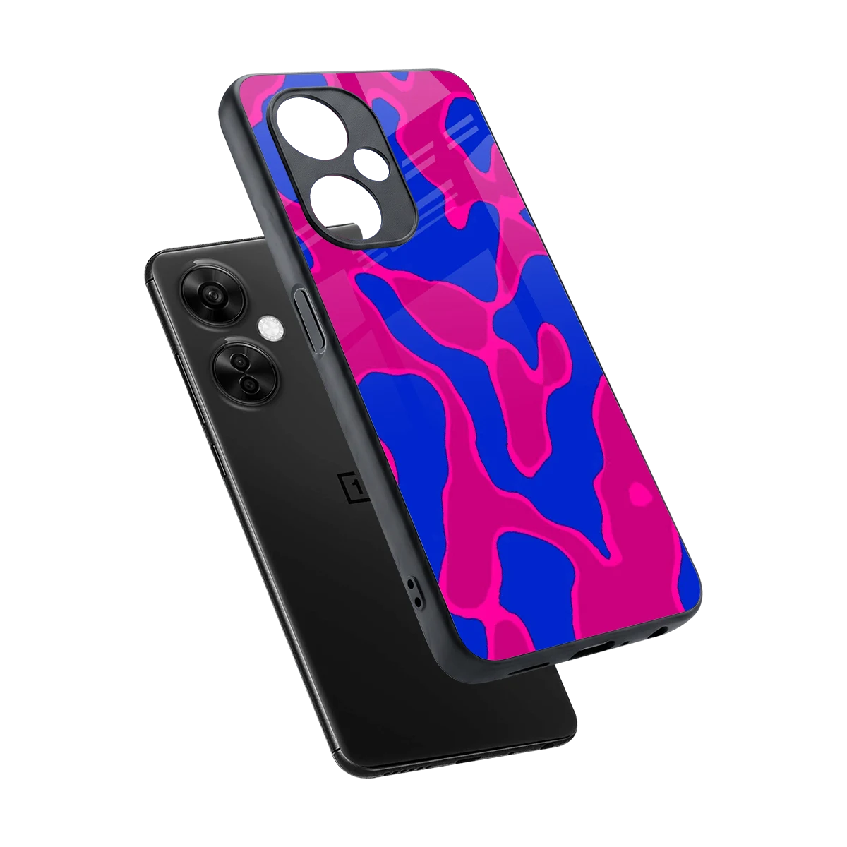 Azure Melt sleek oneplus nord ce 3 lite cover with tempered glass back and TPU edges