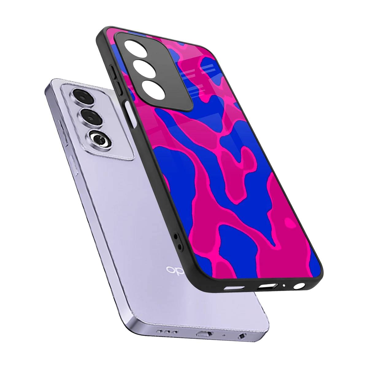Azure Melt sleek oppo a3 pro cover with tempered glass back and TPU edges