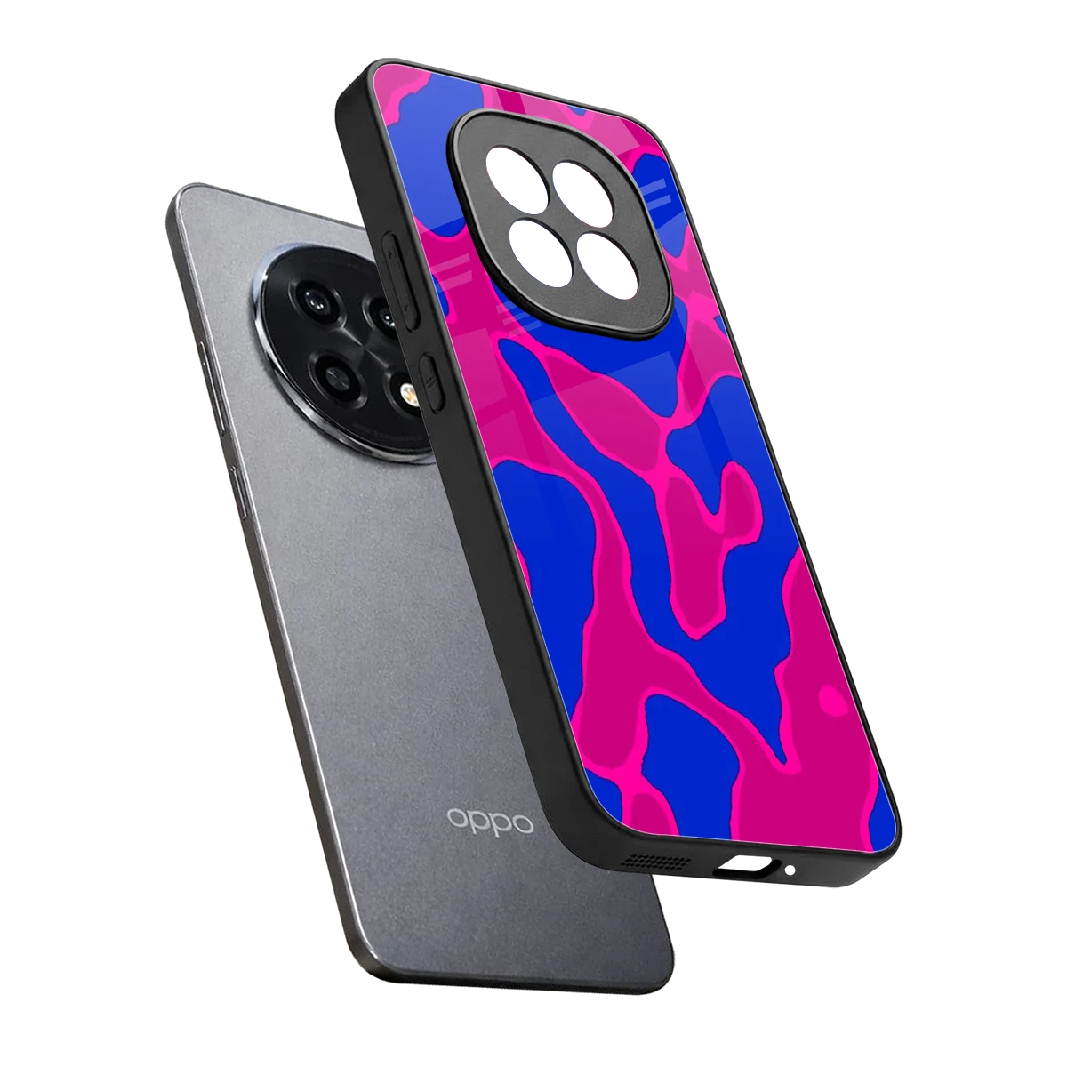 Azure Melt sleek oppo f29 pro 5g cover with tempered glass back and TPU edges