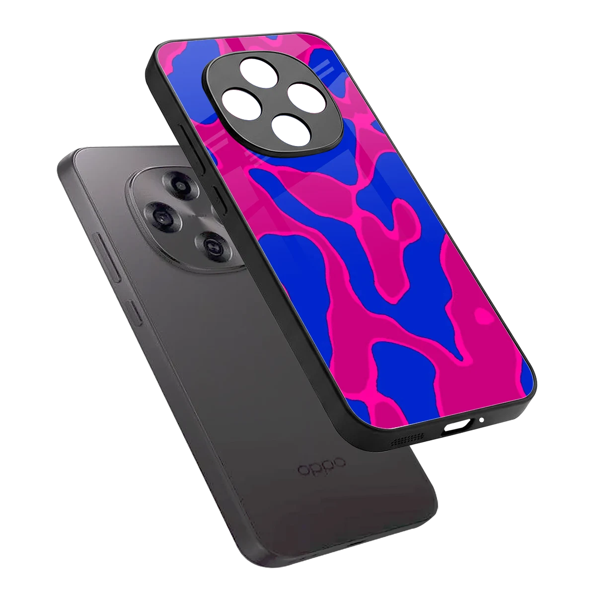 Azure Melt sleek oppo f31 pro 5g cover with tempered glass back and TPU edges