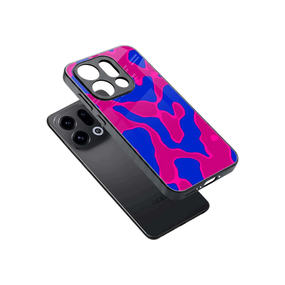 Azure Melt sleek oppo find x9 cover with tempered glass back and TPU edges