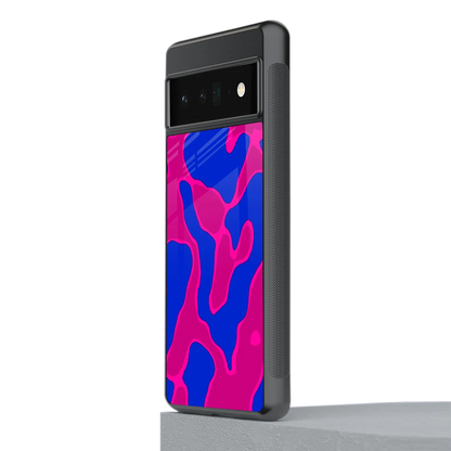 Azure Melt stylish phone case for google pixel 6 pro | glossy glass and slim fit