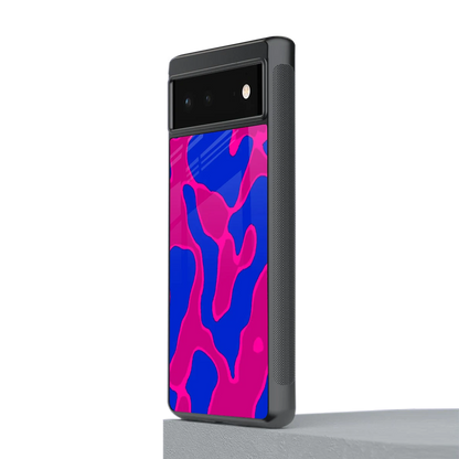 Azure Melt stylish phone case for google pixel 6 | glossy glass and slim fit