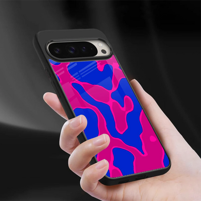 Azure Melt sleek google pixel 9 pro xl cover with tempered glass back and TPU edges