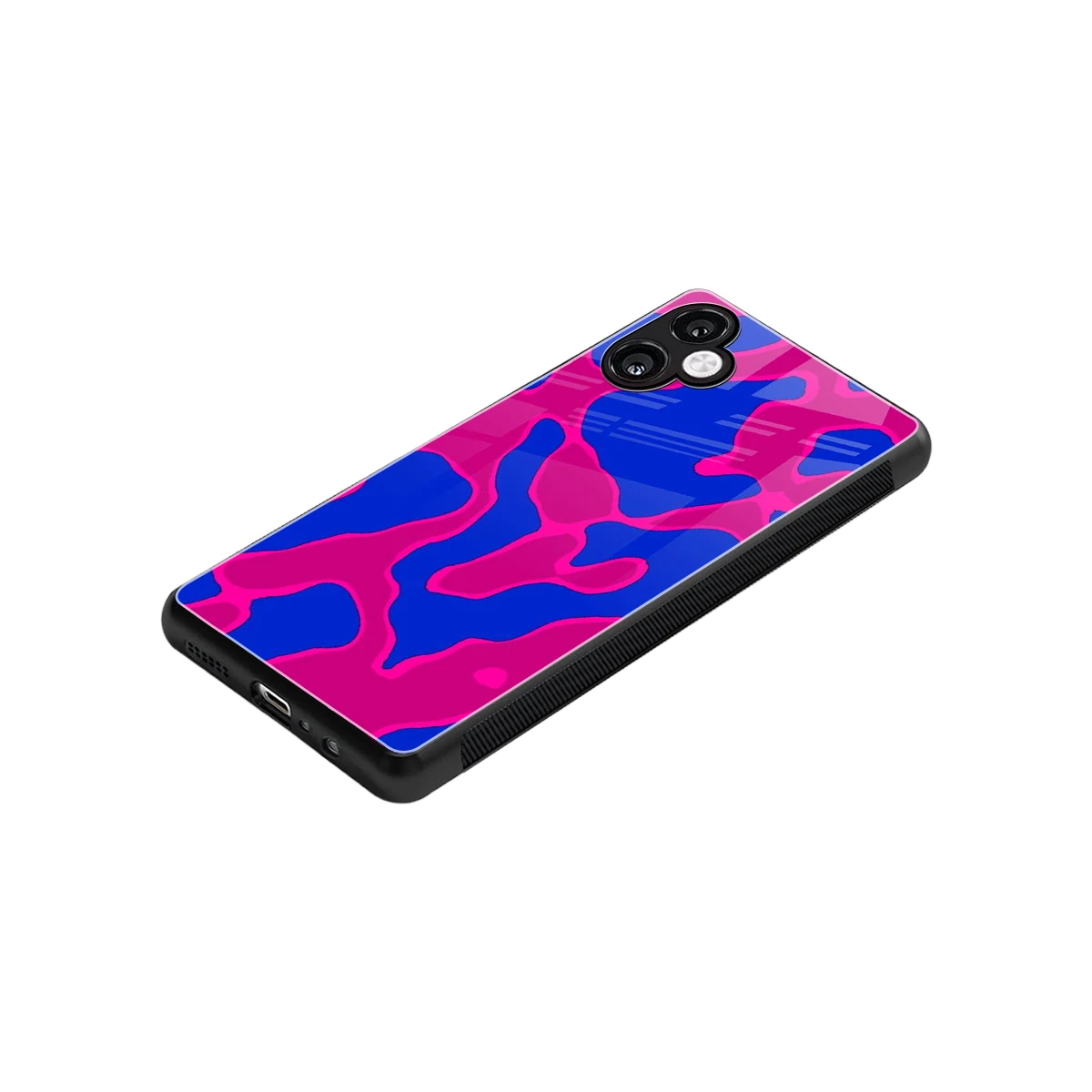 Azure Melt stylish phone case for samsung galaxy a06 5g | glossy glass and slim fit