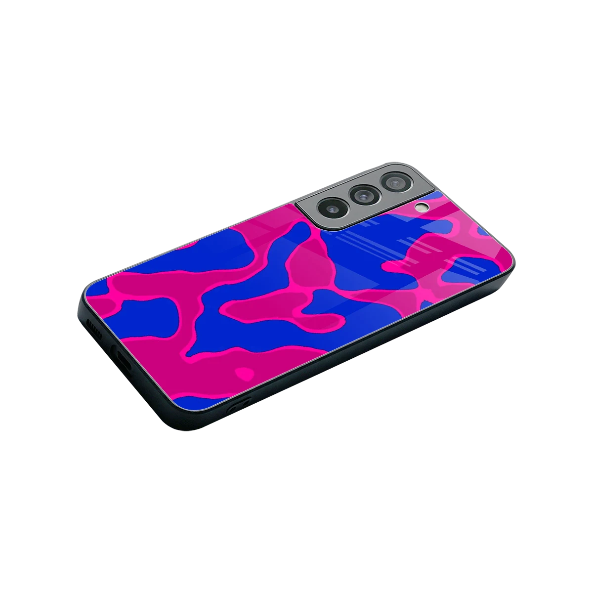 Azure Melt stylish phone case for samsung galaxy s22 | glossy glass and slim fit