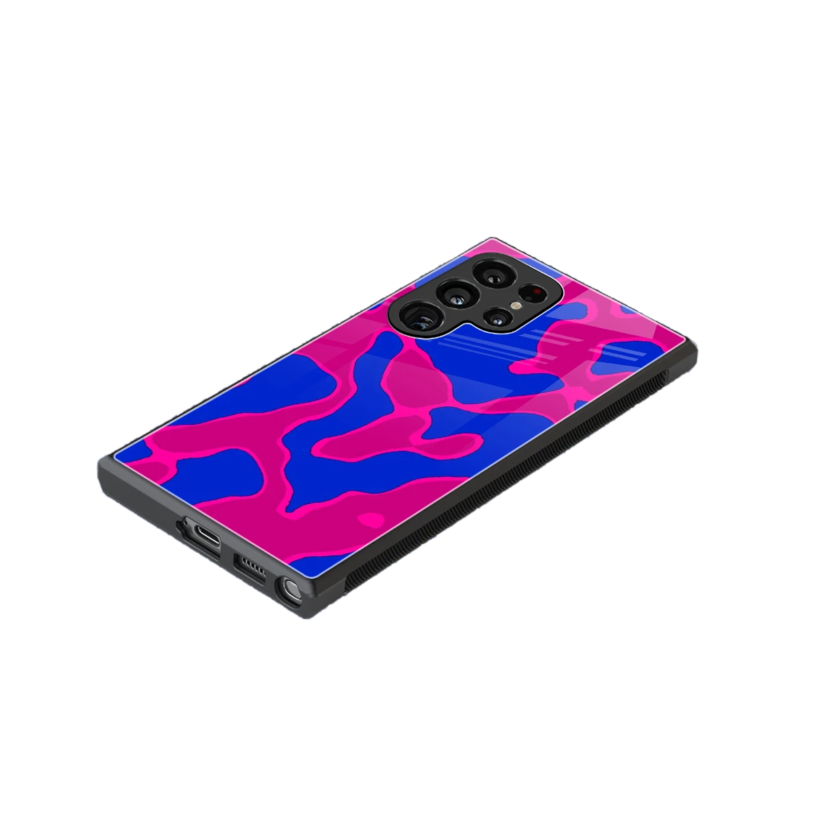 Azure Melt stylish phone case for samsung galaxy s24 ultra | glossy glass and slim fit