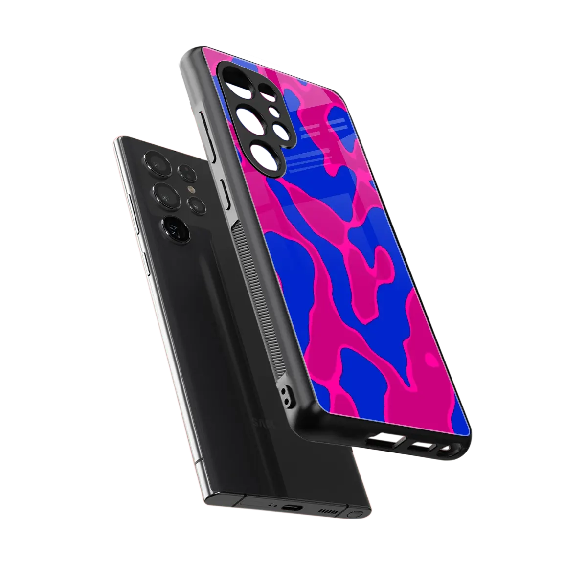 Azure Melt sleek samsung galaxy s25 ultra cover with tempered glass back and TPU edges