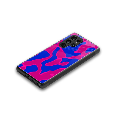 Azure Melt stylish phone case for samsung galaxy s25 ultra | glossy glass and slim fit