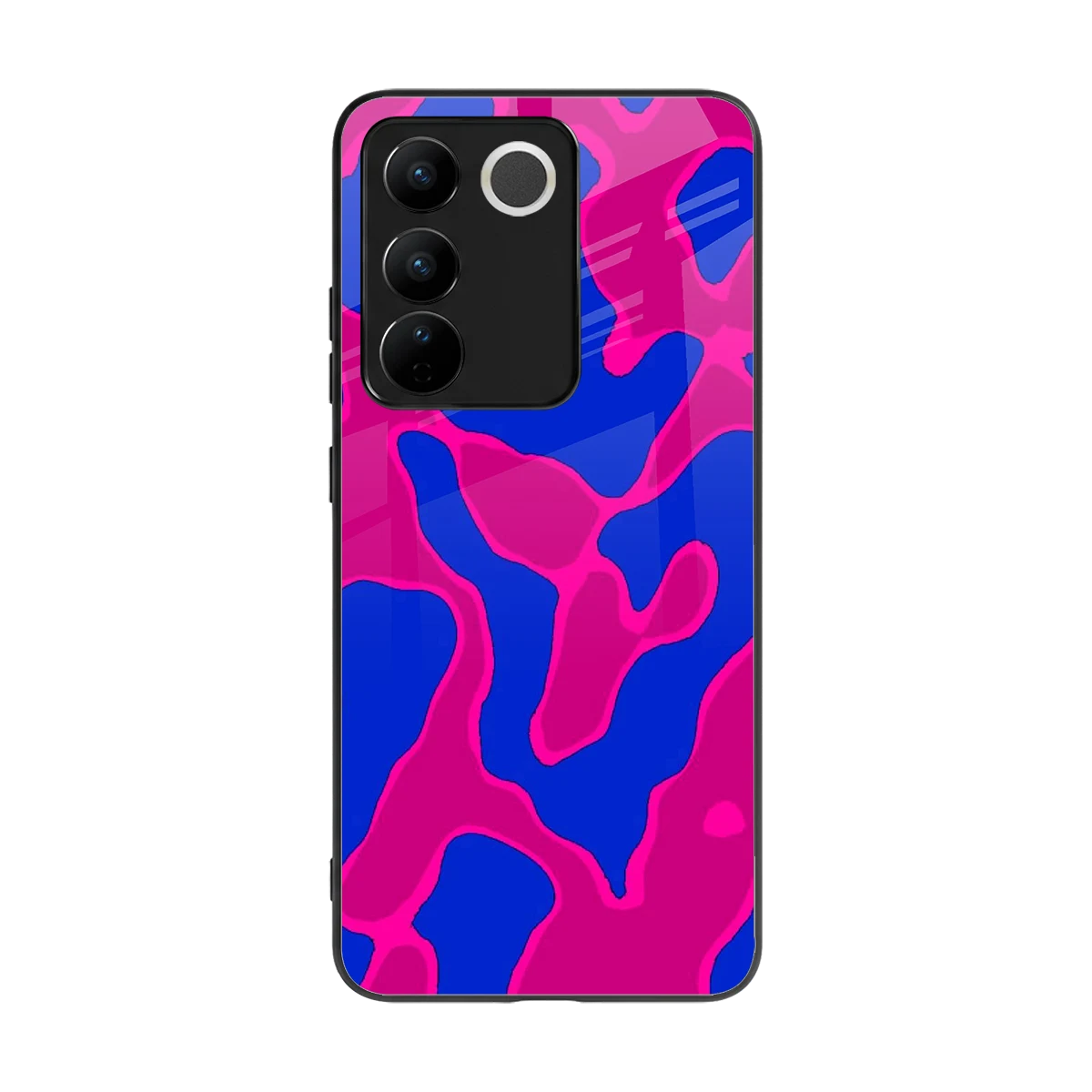 Azure Melt back phone cover | glass case for vivo v27 5g