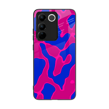 Azure Melt back phone cover | glass case for vivo v27 5g