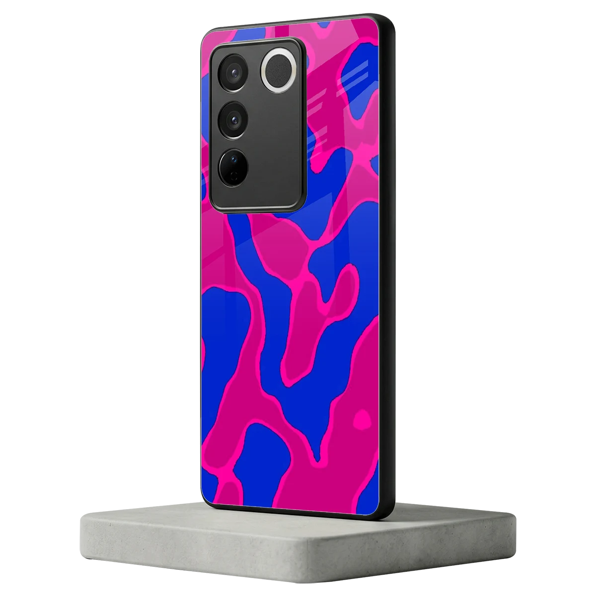 Azure Melt vivo v27 5g mobile cover | shockproof glass phone case