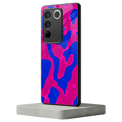 Azure Melt vivo v27 5g mobile cover | shockproof glass phone case