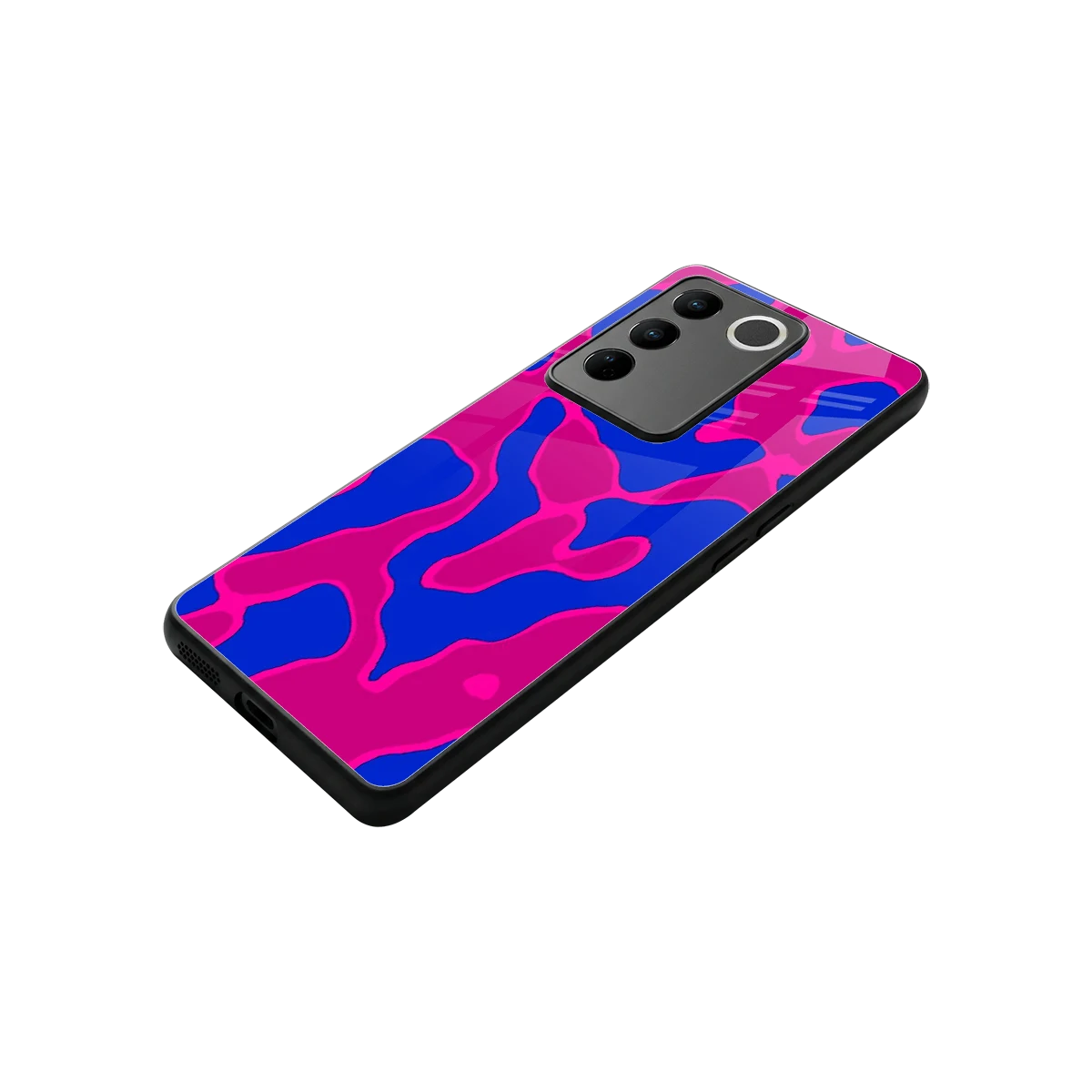 Azure Melt stylish phone case for vivo v27 5g | glossy glass and slim fit