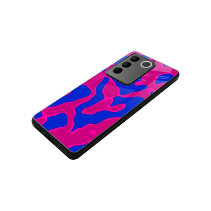 Azure Melt stylish phone case for vivo v27 5g | glossy glass and slim fit