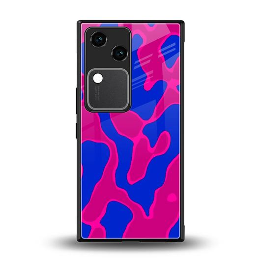 Azure Melt back phone cover | glass case for vivo v30