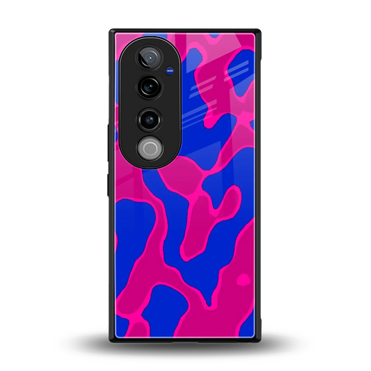 Azure Melt back phone cover | glass case for vivo v40 pro