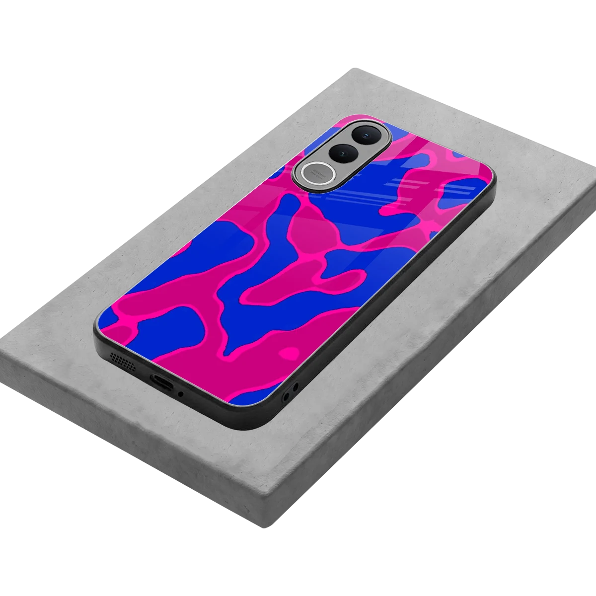 Azure Melt stylish phone case for vivo v70 fe | glossy glass and slim fit