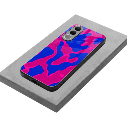 Azure Melt stylish phone case for vivo v70 fe | glossy glass and slim fit