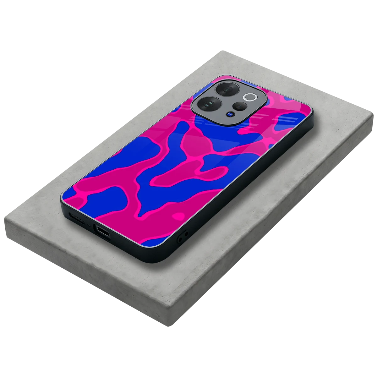 Azure Melt stylish phone case for vivo v70 elite | glossy glass and slim fit