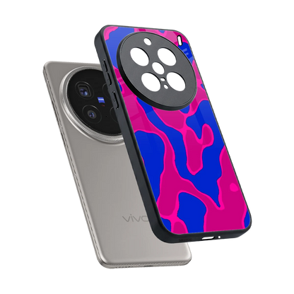Azure Melt sleek vivo x200 pro cover with tempered glass back and TPU edges