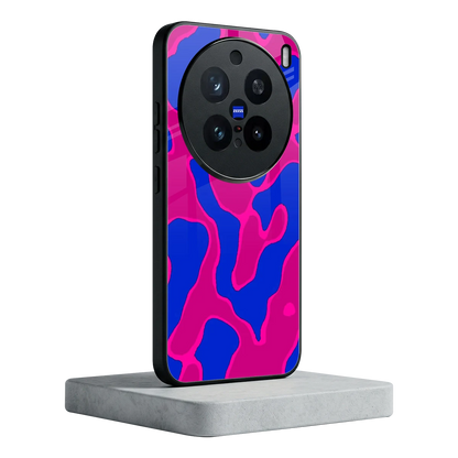 Azure Melt vivo x200 pro mobile cover | shockproof glass phone case
