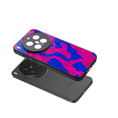 Azure Melt sleek vivo x300 pro cover with tempered glass back and TPU edges