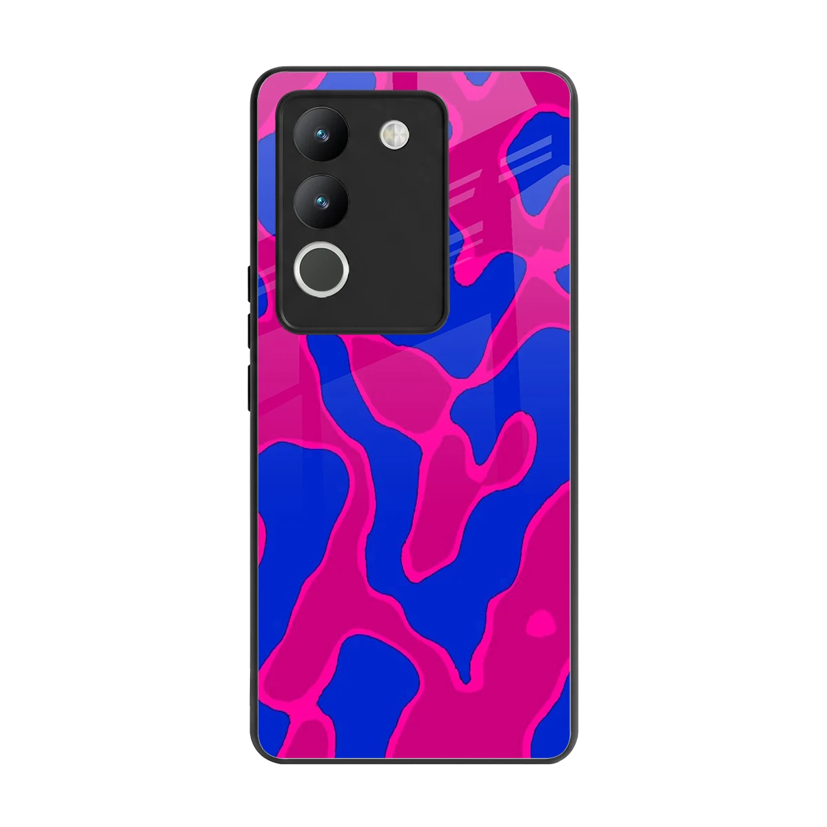 Azure Melt back phone cover | glass case for vivo y200 5g