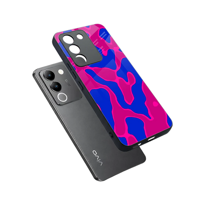 Azure Melt sleek vivo y200 5g cover with tempered glass back and TPU edges