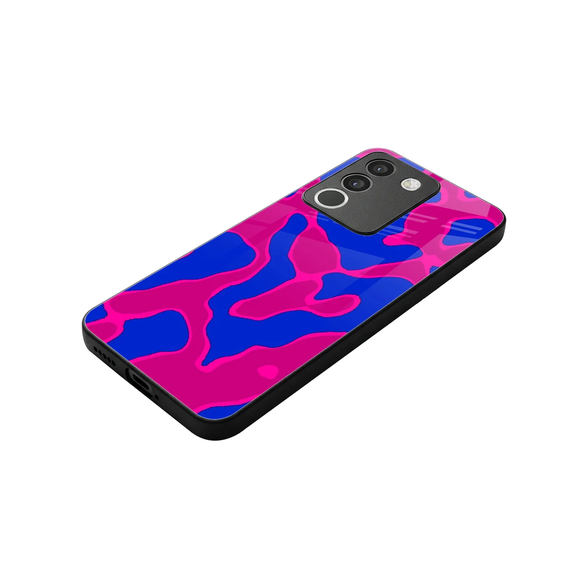 Azure Melt stylish phone case for vivo y200 5g | glossy glass and slim fit