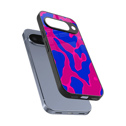 Azure Melt sleek google pixel 10 cover with tempered glass back and TPU edges