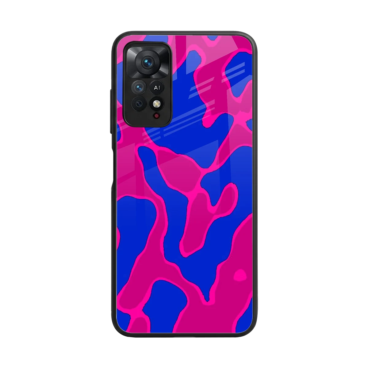 Azure Melt back phone cover | glass case for redmi note 11 pro