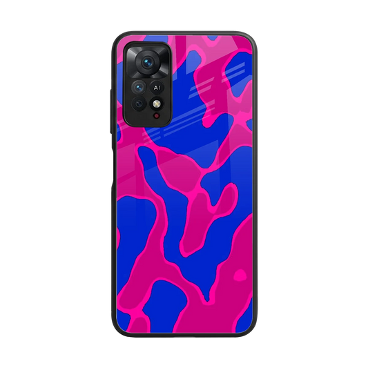 Azure Melt back phone cover | glass case for redmi note 11 pro