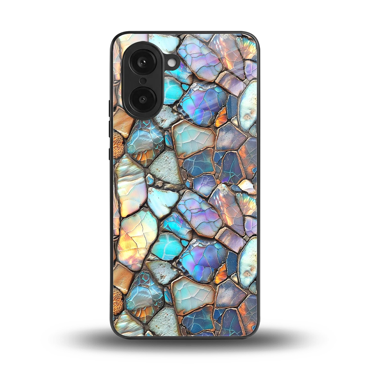 Azure Stone back phone cover | glass case for oneplus nord ce5 5g