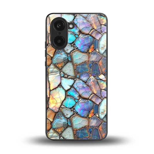 Azure Stone back phone cover | glass case for oneplus nord ce5 5g
