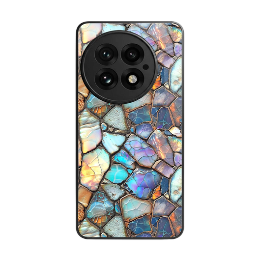 Azure Stone back phone cover | glass case for oneplus 13