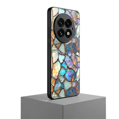 Azure Stone oneplus 13 mobile cover | shockproof glass phone case