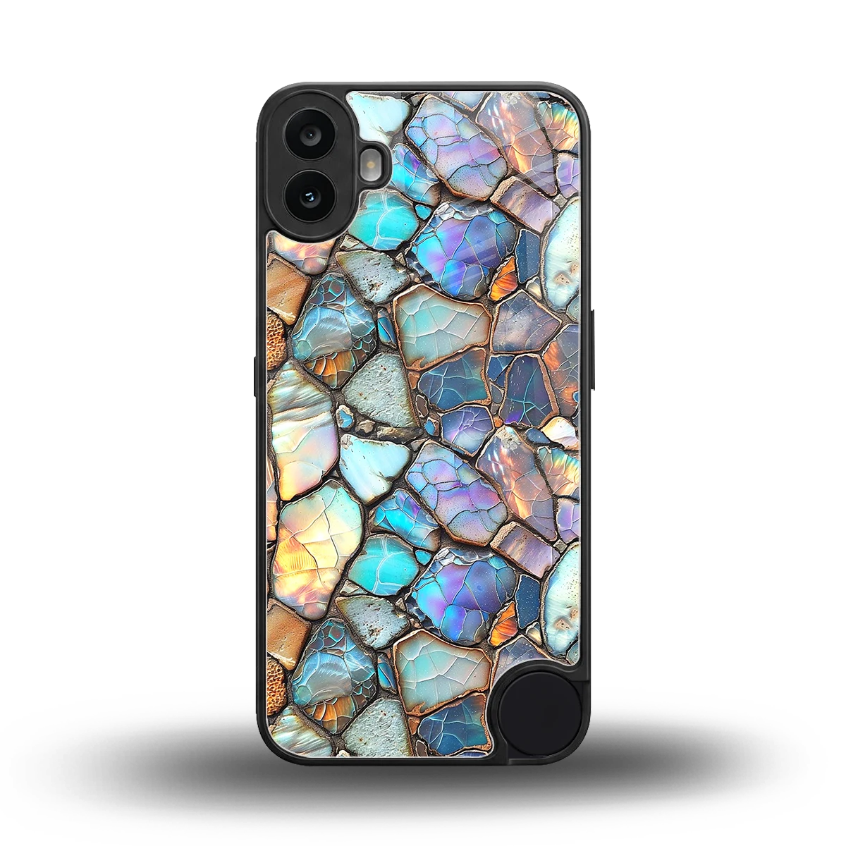 Azure Stone back phone cover | glass case for cmf nothing phone 1