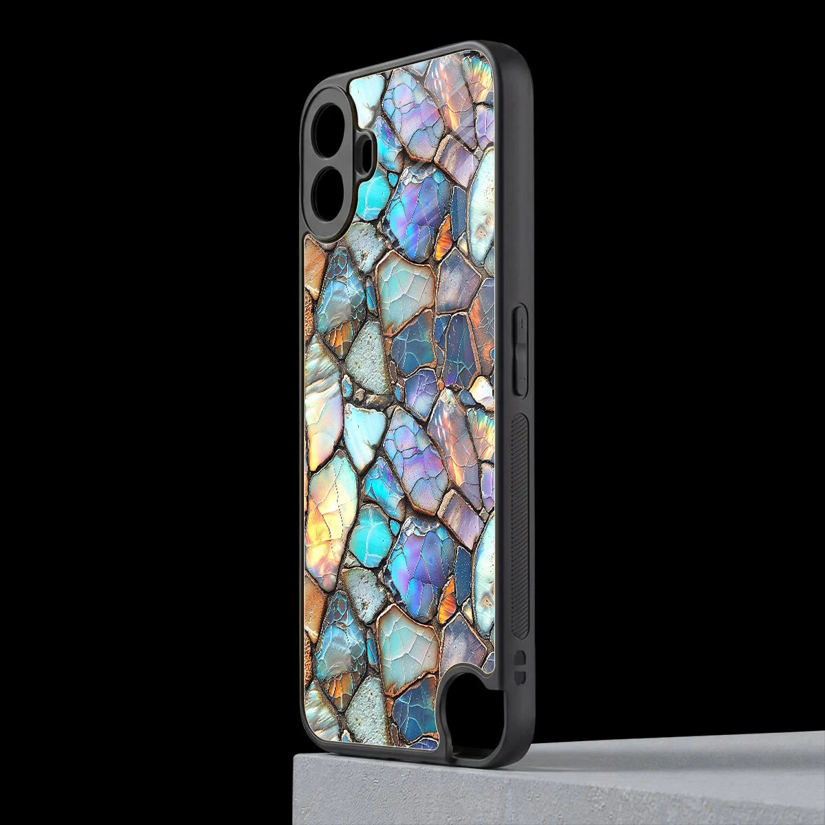 Azure Stone cmf nothing phone 1 mobile cover | shockproof glass phone case