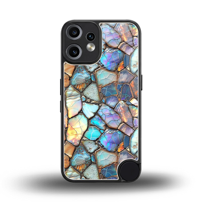 Azure Stone back phone cover | glass case for cmf nothing phone 2 pro