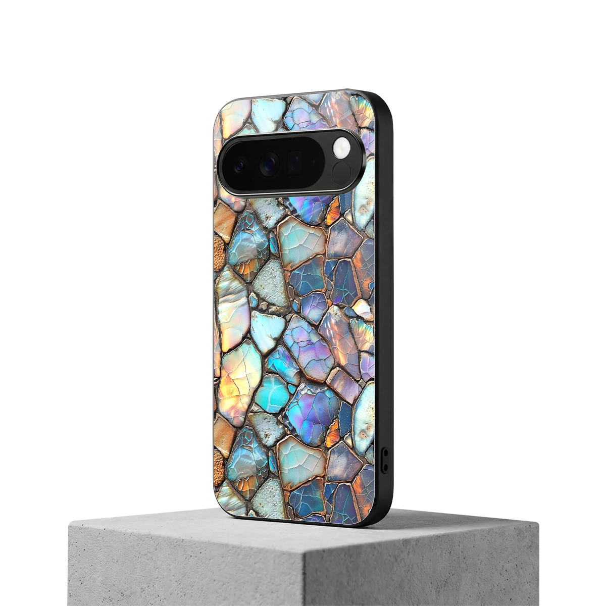 Azure Stone google pixel 10 pro xl mobile cover | shockproof glass phone case