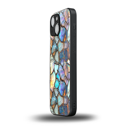 Azure Stone iphone 13 mini mobile cover | shockproof glass phone case