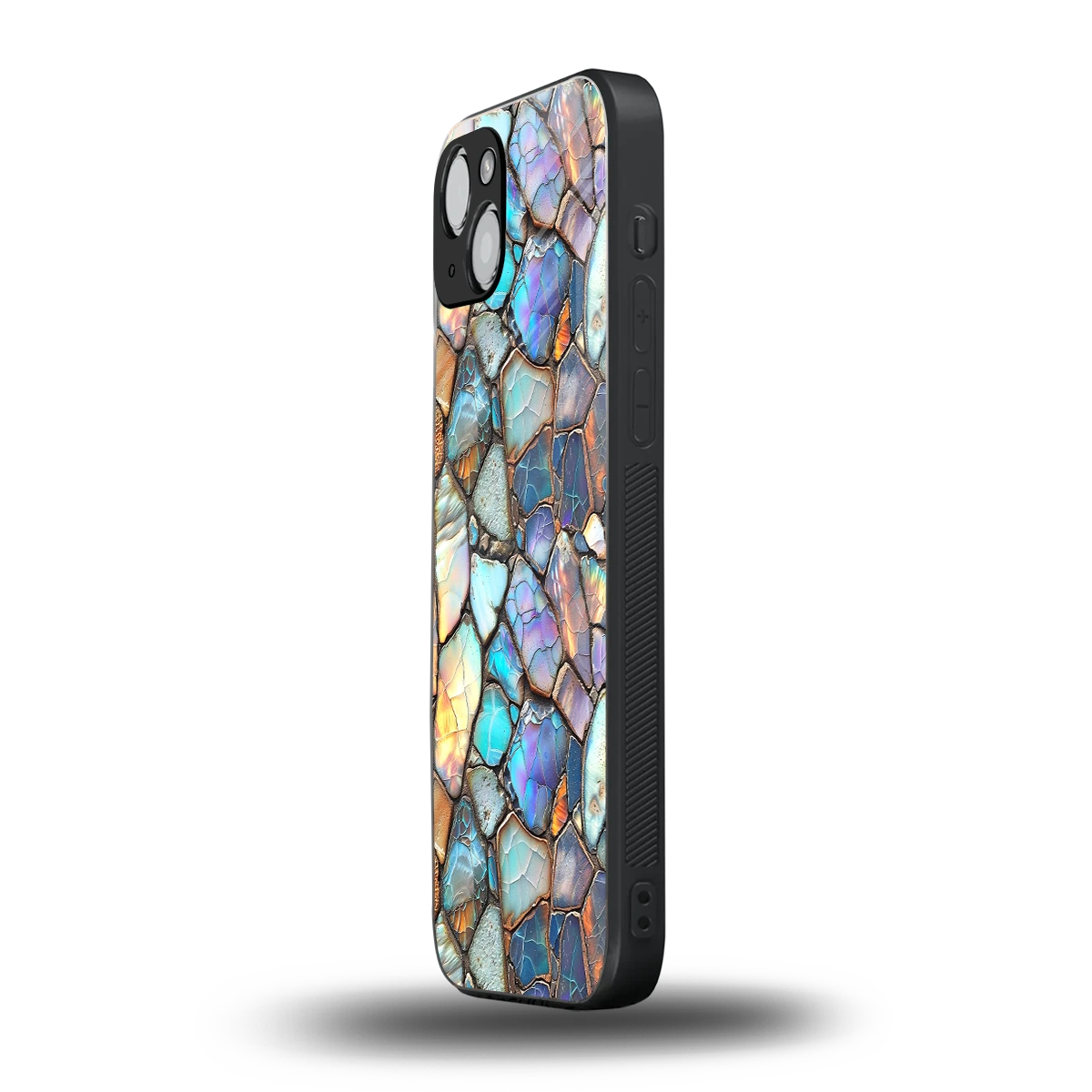 Azure Stone iphone 14 plus mobile cover | shockproof glass phone case