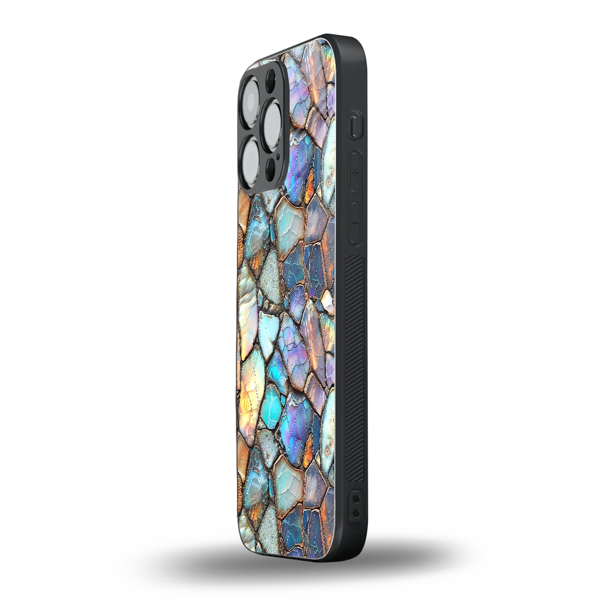 Azure Stone iphone 15 pro max mobile cover | shockproof glass phone case