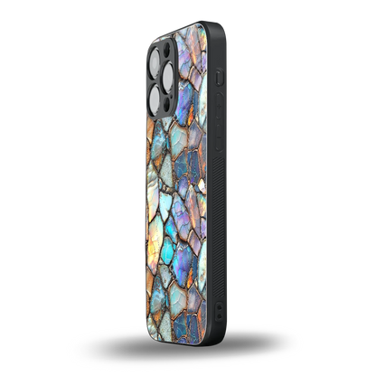 Azure Stone iphone 15 pro max mobile cover | shockproof glass phone case