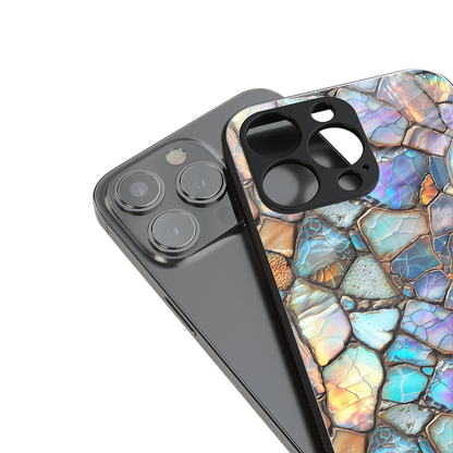Azure Stone stylish phone case for iPhone 16 | glossy glass and slim fit
