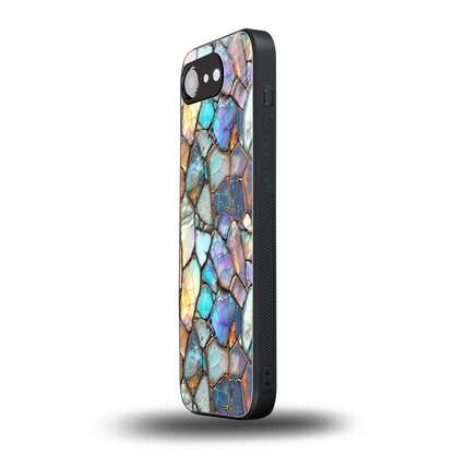 Azure Stone iphone 16e mobile cover | shockproof glass phone case