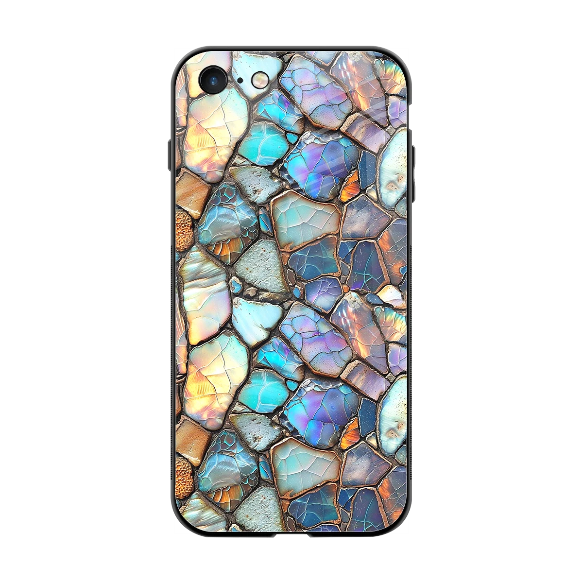 Azure Stone back phone cover | glass case for iphone 7