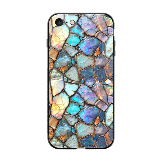 Azure Stone back phone cover | glass case for iphone 7